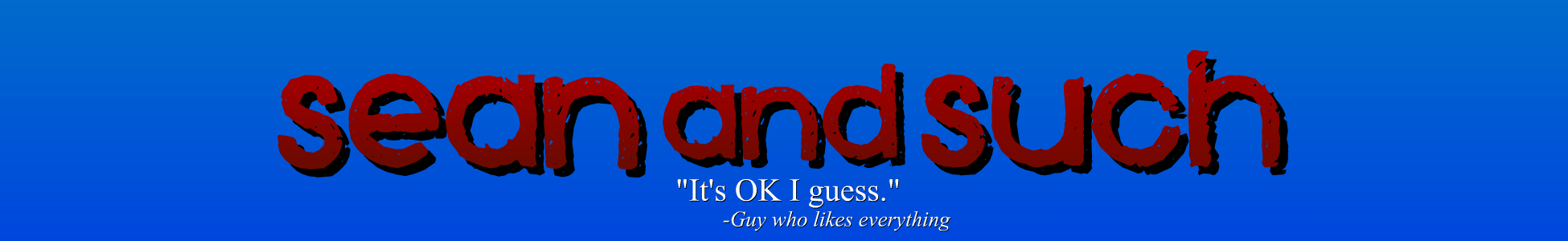 Sean and Such Logo